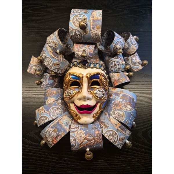 Ornately decorated clown mask Venezia