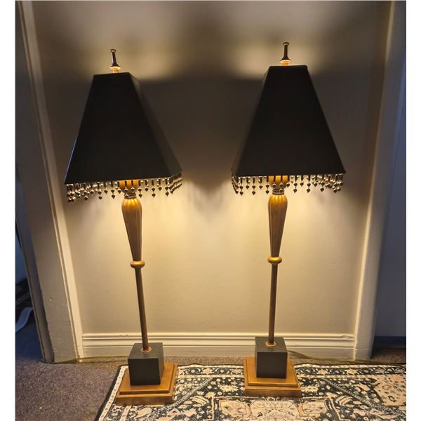 2 large table lamps - 35inch tall