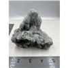 Image 1 : 4 X4 INCH GREEN FLOURITE WITH SUGAR  CALCITE SPECIMEN