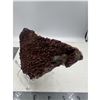 Image 3 : 6 X 4 INCH RED CALCITE WITH PYRITE SPECIMEN