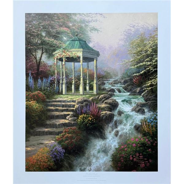 Thomas Kinkade SWEETHEART GAZEBO Hand Signed Limited Edition Lithograph