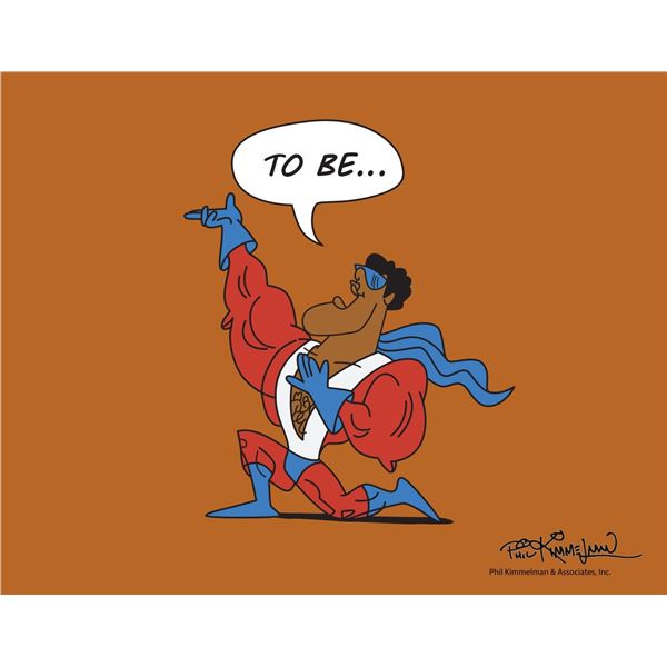 Schoolhouse Rock Verb Superhero Sericel Animation Art Cel