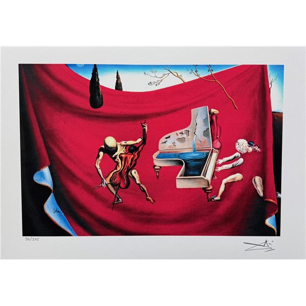 Salvador Dali MUSICAL TEMPEST Facsimile Signed & Numbered Giclee