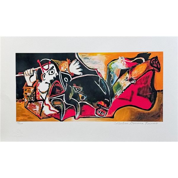 095 BULLFIGHTING SCENE Pablo Picasso Estate Signed Giclee
