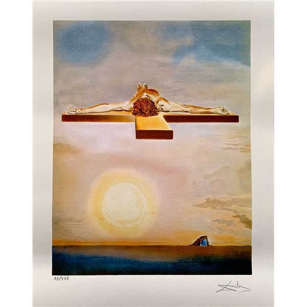 Salvador Dali CHRIST ON THE CROSS Facsimile Signed & Numbered Giclee Art