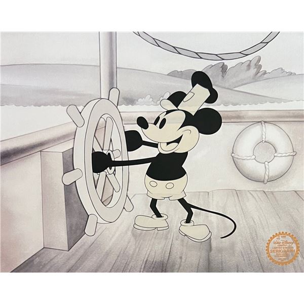 Disney Steamboat Willie Mickey Mouse Limited Edition Sericel