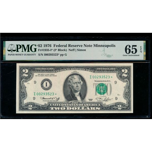 1976 $2 STAR Minneapolis FRN PMG 65EPQ