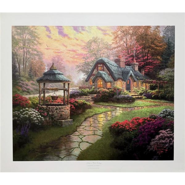 Thomas Kinkade MAKE A WISH COTTAGE Hand Signed Numbered Lithograph