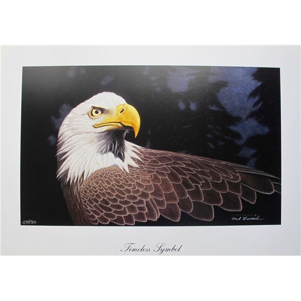 ROCK NEWCOMB TIMELESS SYMBOL EAGLE Hand Signed Limited Edition Art Lithograph