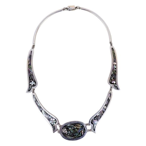 Jeronimo Fuentes Sterling Abalone Enamel Choker