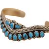 Image 2 : Nancy Haloo Zuni Sterling Turquoise Cuff