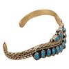 Image 6 : Nancy Haloo Zuni Sterling Turquoise Cuff