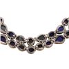 Image 5 : Sterling Silver Lapis Lazuli Choker Bib Necklace