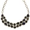 Image 6 : Sterling Silver Lapis Lazuli Choker Bib Necklace