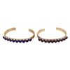 Image 1 : P.D. Coonsis Zuni Stacking Sterling Stone Cuffs