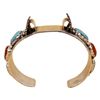 Image 3 : Simplicio Sterling Turquoise Coral Watch Cuff