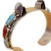Image 4 : Simplicio Sterling Turquoise Coral Watch Cuff