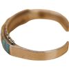 Image 4 : Signed L.L. Sterling Inlaid Turquoise Abalone Cuff