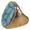 Image 2 : Emma Lincoln Bonney Sterling Turquoise Inlay Ring