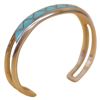 Image 2 : Signed MKL Zuni Sterling Inlaid Turquoise Cuff