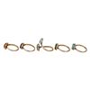 Image 6 : CLY Native American Sterling Inlay Heart Ring Lot