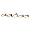 Image 8 : CLY Native American Sterling Inlay Heart Ring Lot