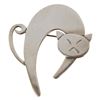 Image 2 : Signed Taxco Mano Sterling Figural Cat Brooch