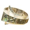 Image 1 : Signed EAC Sterling & Inlaid Abalone Cuff Bracelet
