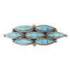 Image 1 : Leola Nastacio Zuni Sterling Turquoise Pin Pendant