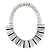 Image 1 : Signed TM-153 Taxco Mexico Sterling Onyx Choker