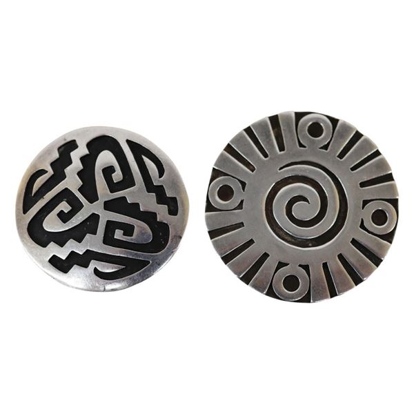 Sterling Taxco Mexico Brooch Two Piece Pendant Lot
