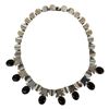 Image 1 : Taxco Mexico  Sterling Onyx Thumbprint Choker
