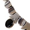 Image 5 : Taxco Mexico  Sterling Onyx Thumbprint Choker