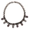 Image 6 : Taxco Mexico  Sterling Onyx Thumbprint Choker