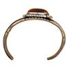 Image 9 : Wes Craig Navajo Sterling Amber Cabochon Cuff