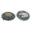 Image 3 : JPM Mexico Sterling Turquoise Brooch Pendant Pair