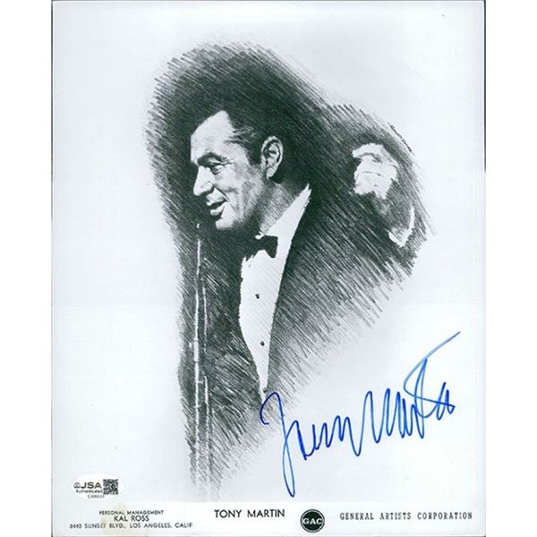The Big Store Tony Martin Signed  Photo JSA Authenticated