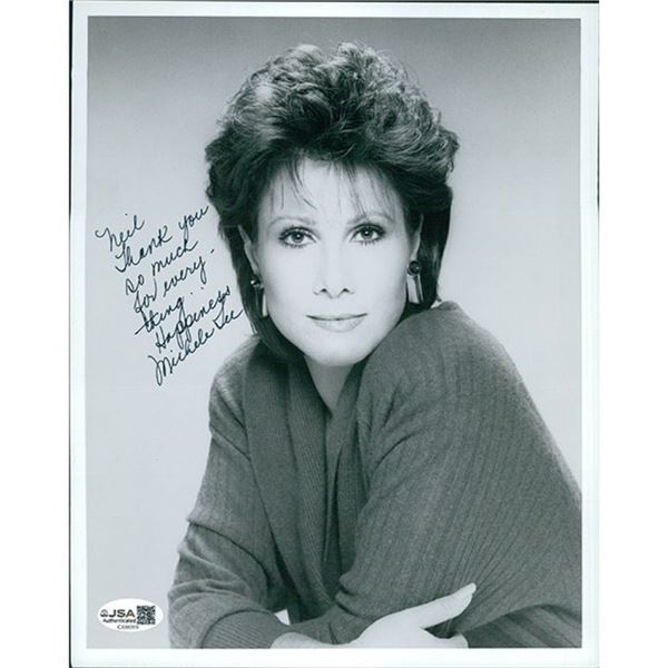 Knots Landing Michele Lee Signed 8x10 Glossy Photo JSA Authenticated
