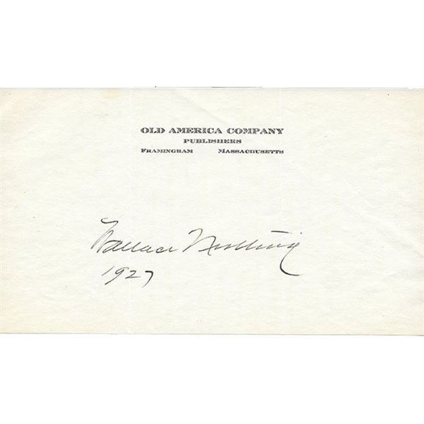 Wallace Nutting Signature Cut
