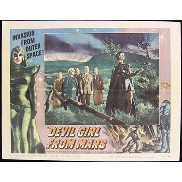 Devil Girl From Mars Patricia Laffan Signed 11x14 Lobby Card JSA Authenticated