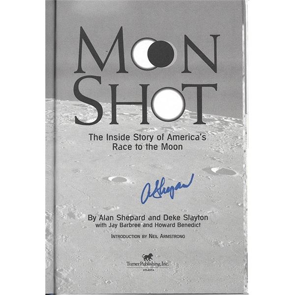 Astronaut Alan Shepard signed book