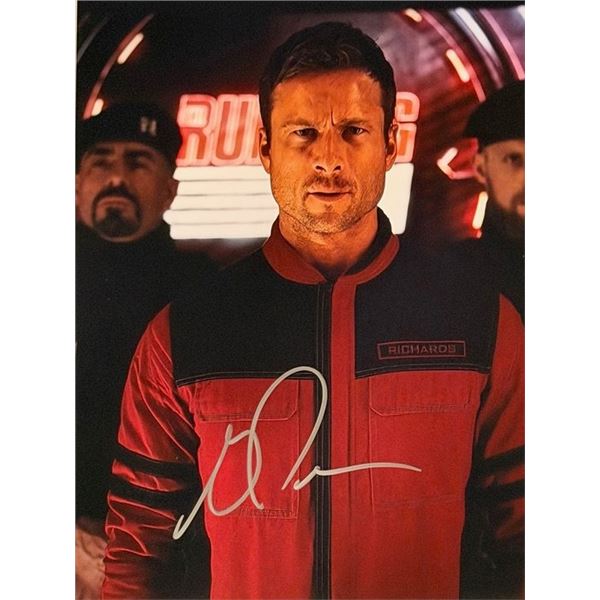 The Running Man Glen Powell signed photo