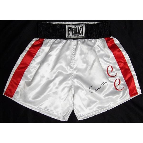 Muhammad Ali Cassius Clay Signed Everlast CC Trunks JSA