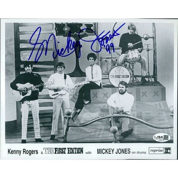 The First Edition Mickey Jones Signed 8x10 Cardstock Promo Photo JSA Authentic
