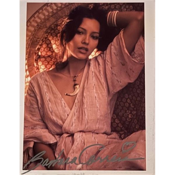 Bond Girl Barbara Carrera signed photo