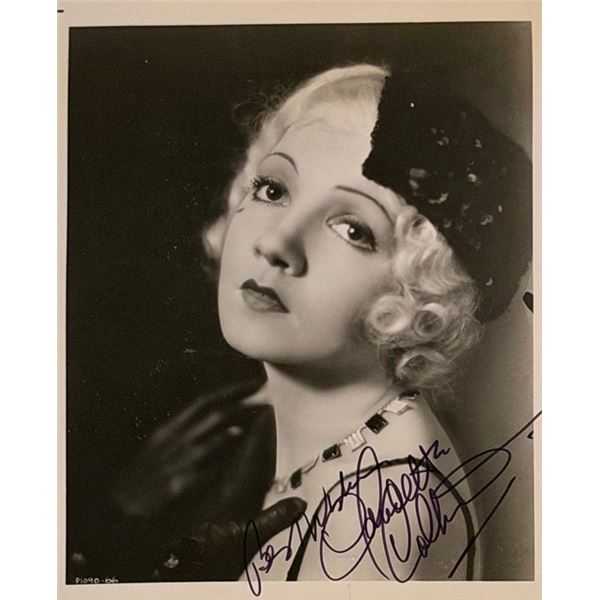 Secrets of a Secretary 1931 Claudette Colbert signed photo