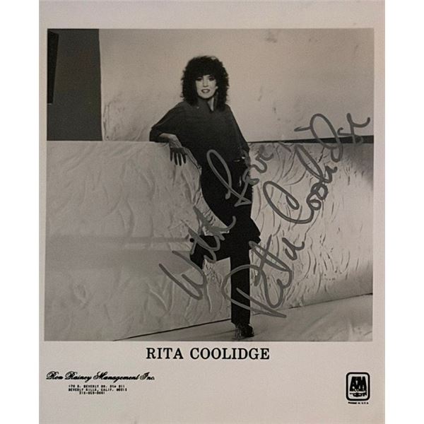 Singer Rita Coolidge signed photo