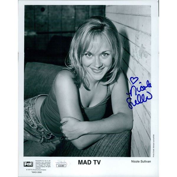 MAD TV Nicole Sullivan Signed 8x10 Glossy Photo JSA Authenticated