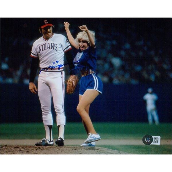 Morganna The Kissing Bandit Signed 8x10 Matte Photo Beckett Authenticated BAS