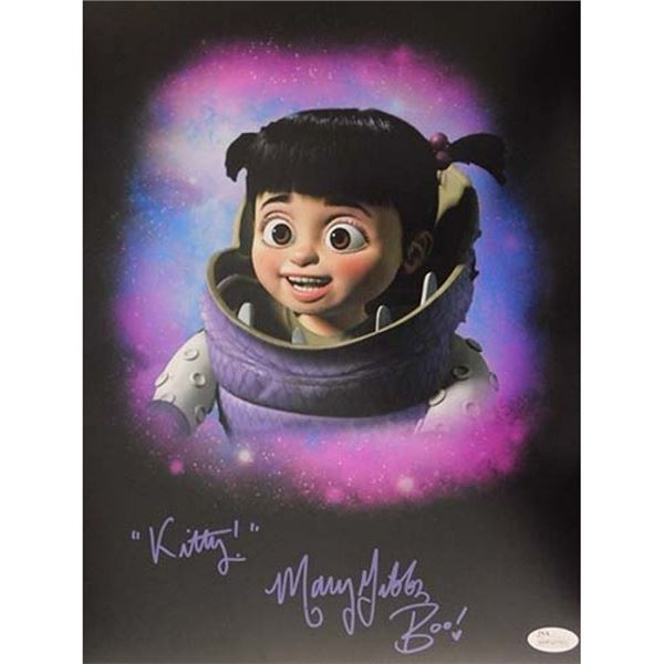 Monsters, Inc. Boo Mary Gibbs  Signed 11x14 Matte Photo JSA Authenticated